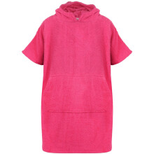 (S-M, Pink) Adults Towel Poncho Bathrobe Soft Beach Bath Swim