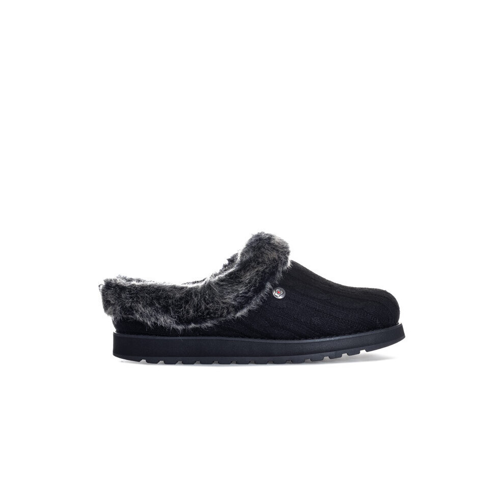 (UK 4) Women's Skechers Keepsakes Ice Angel Slippers in Black