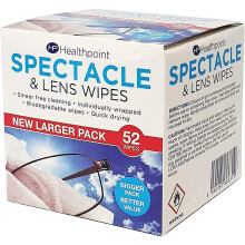 Healthpoint Spectacle Wipes, 52 Pack, 6 Packs-CLEARANCE SALE BB:07/22