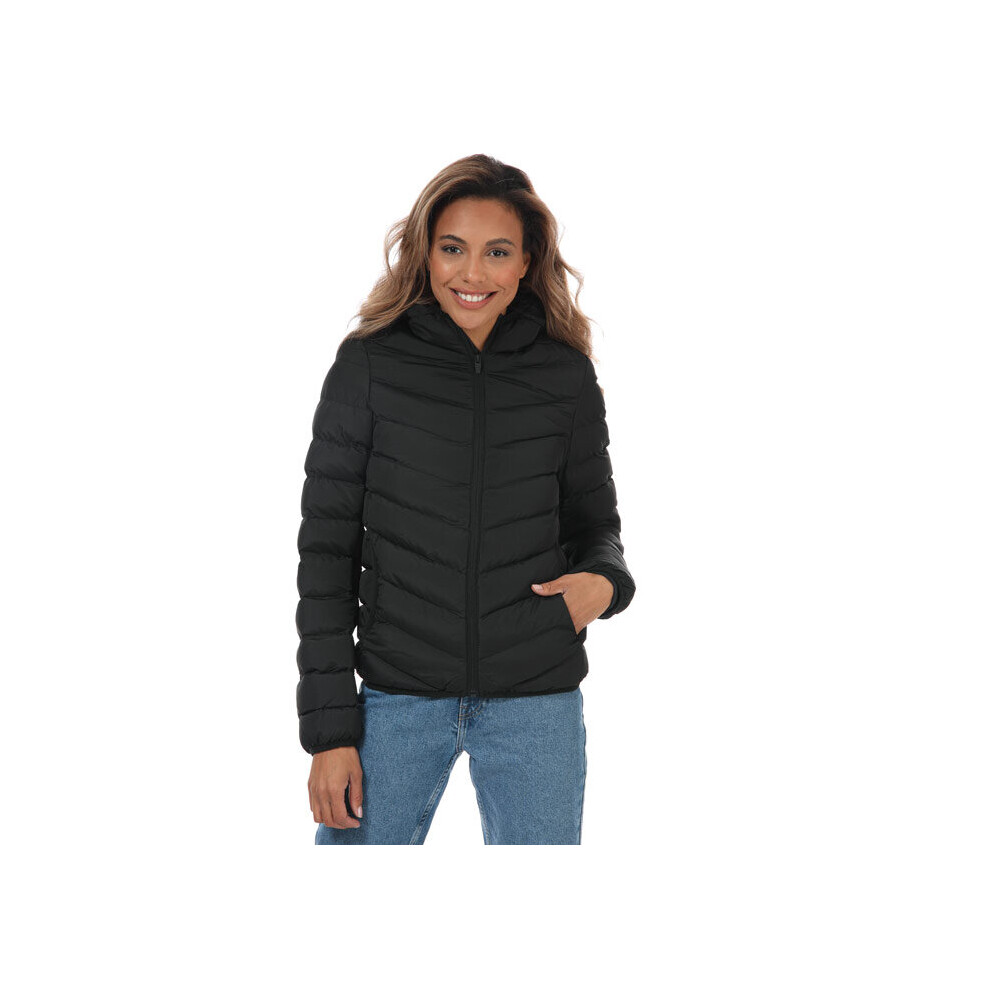 (16) Women's Brave Soul Grant Hooded Padded Jacket in Black