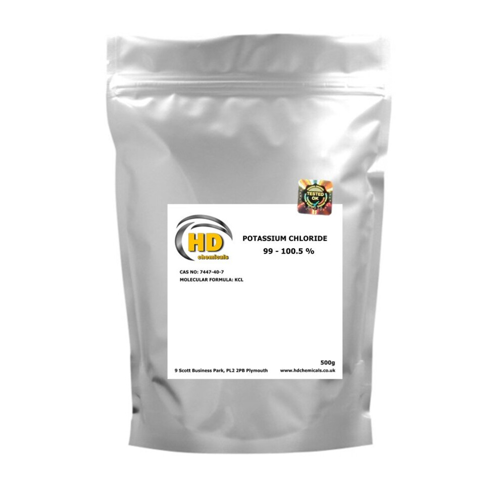 (500g) Potassium Chloride 99% food  flavouring, supplement