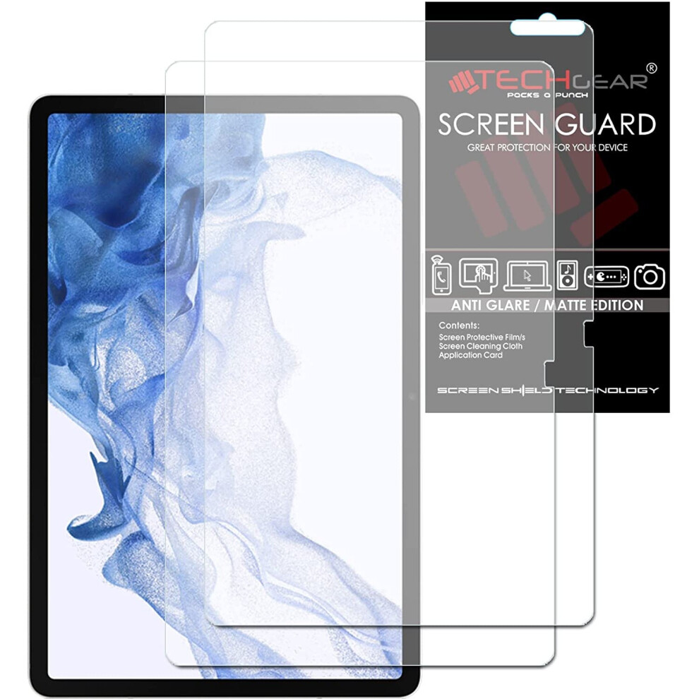 TECHGEAR 2 Pack Galaxy Tab S8 Plus 12.4" Anti Glare Screen Protectors (SM-X800 / SM-X806), MATTE Screen Protector Guard Cover...