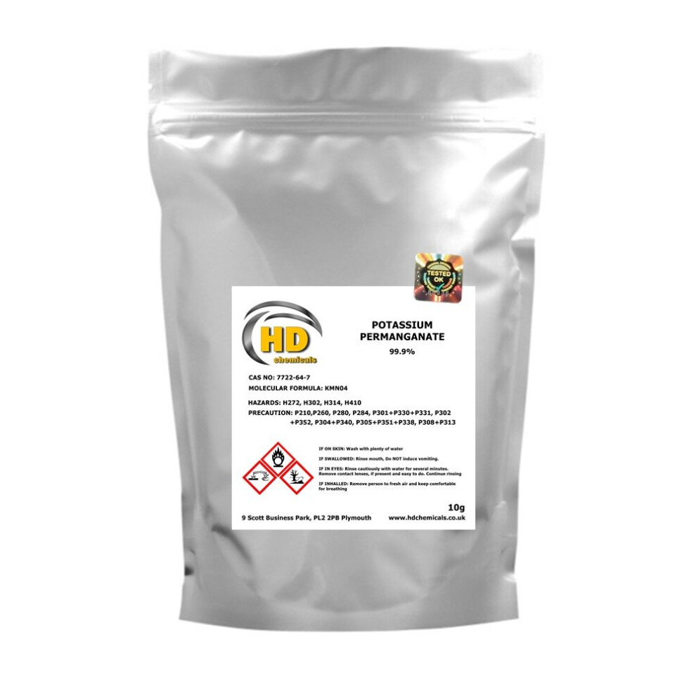 Hd Chemicals Ltd (10G) Potassium Permanganate Crystals 99.9%
