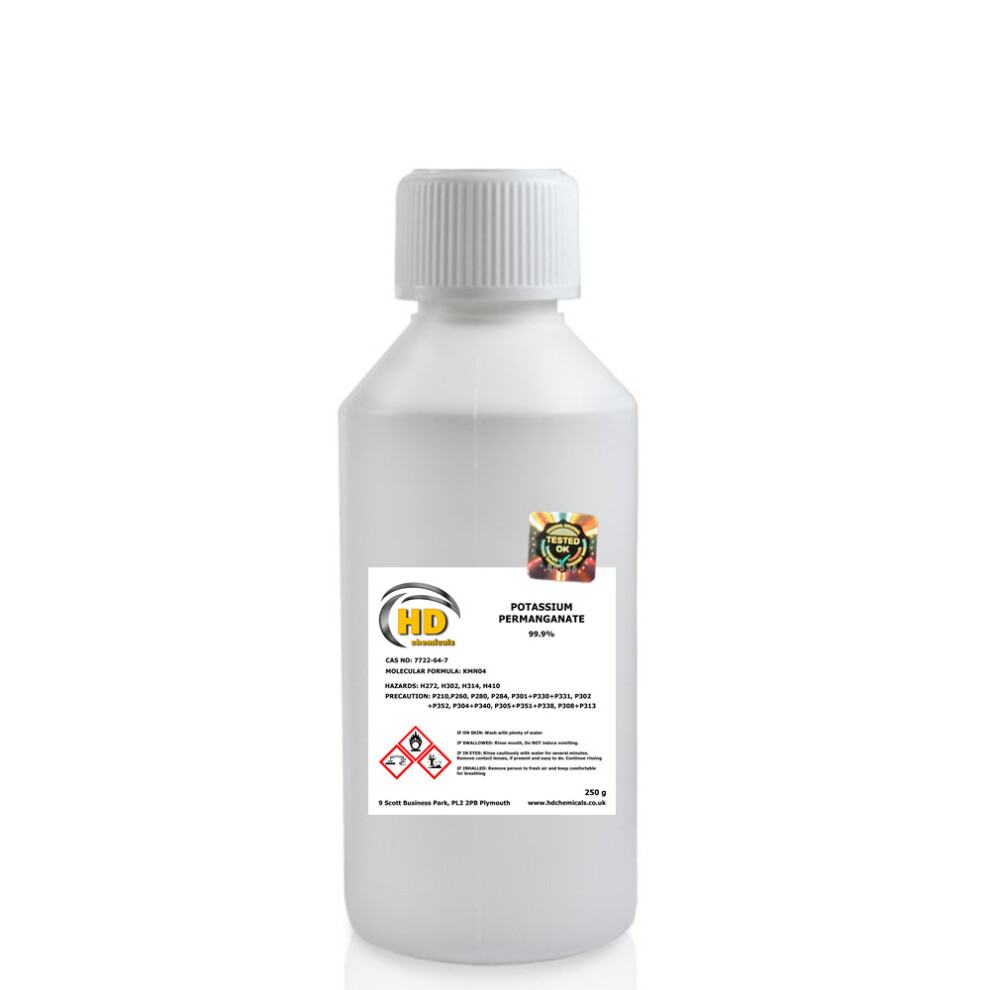 Hd Chemicals Ltd (250G Bottle) Potassium Permanganate Crystals 99.9%