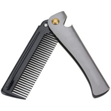 1Pcs Moustache Comb Folding Beard Comb Moustache Shaping Comb Stainless Steel Flick Comb Pocket Comb for Men