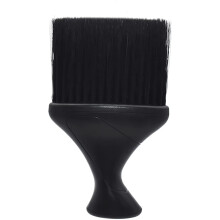Cleaning Hairdressing Neck Duster Brush with Soft Nylon Bristles - Ergonomic Curved Handle, Standable, Ideal for Salons & Barbers (HJ8U)
