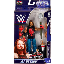 Mattel AJ Styles WrestleMania Elite Actiefiguur met entree shirt & Vince McMahon Build-A-Figure