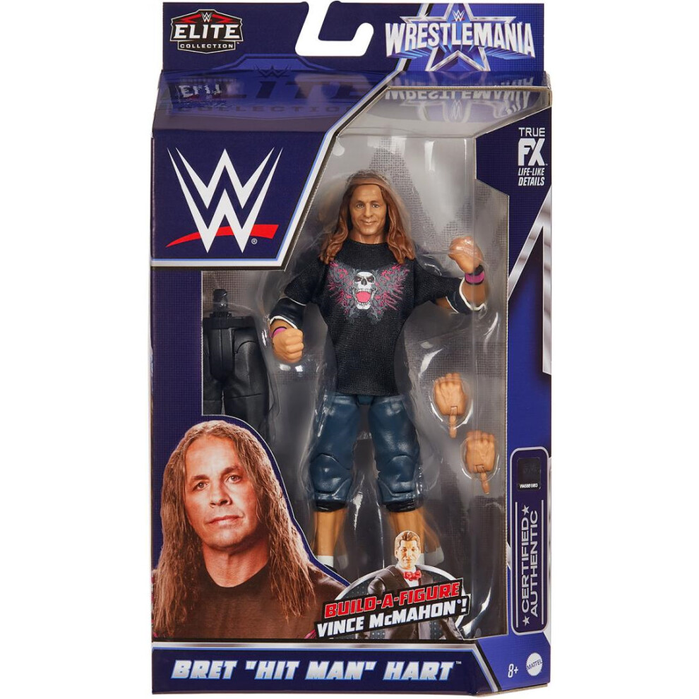 WWE Elite Series Wrestlemania 38  Bret 'Hit Man' Hart