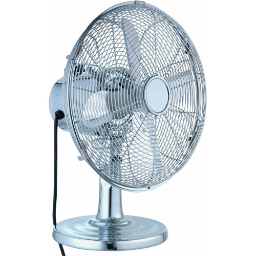Refurbished Challenge Challenge 12 Inch Oscillating Desk Fan - Chrome