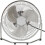 Challenge Challenge 9 Inch Tilting Desk Fan - Chrome 1