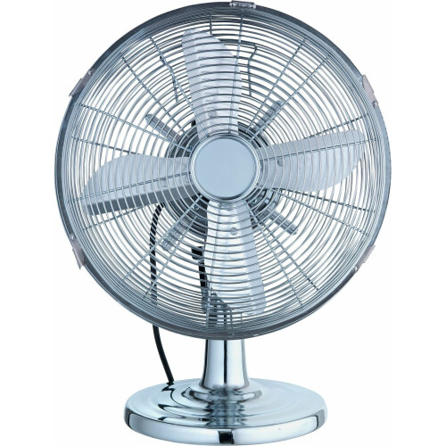 Refurbished Challenge Challenge 12 Inch Oscillating Desk Fan - Chrome 1