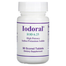 Optimox, Iodoral, IOD, 6.25 mg, 90 Scored Tablets