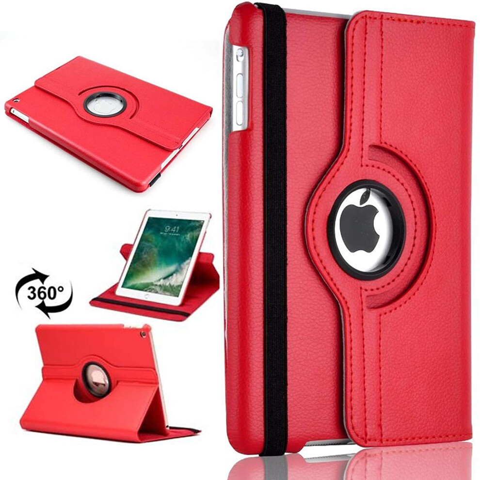 360 Rotate Case For Ipad 9.7 5Th Generation (2017) A1822, A1823 - Red 612712120183