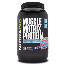 NutraBio, Muskelmatrix-Protein, Confetti-Kuchen, 2 lb (907 g)