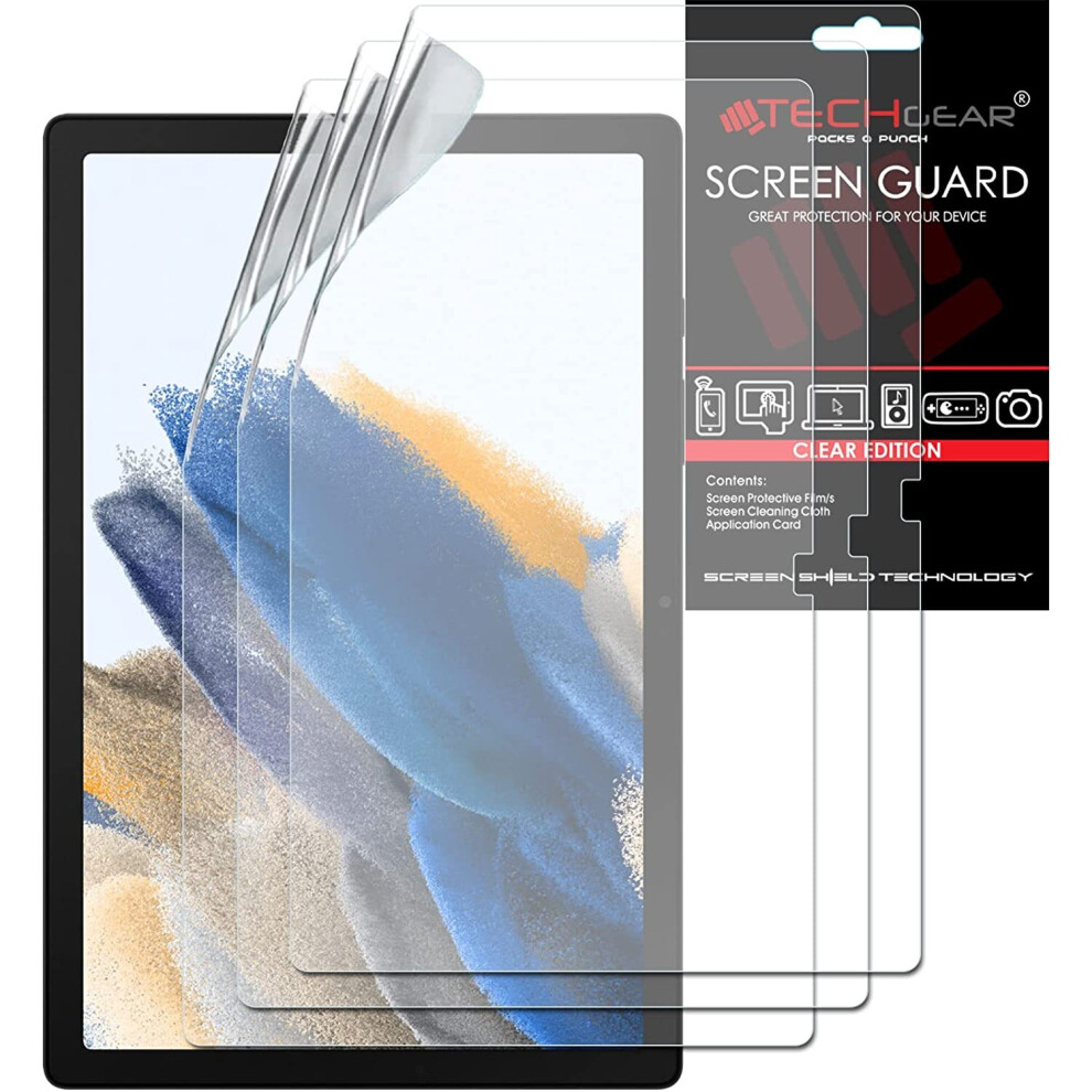 TECHGEAR 3 Pack Galaxy Tab A8 10.5" Screen Protectors (SM-X200 / SM-X205), Ultra CLEAR Screen Protector Guard Cover Designed...