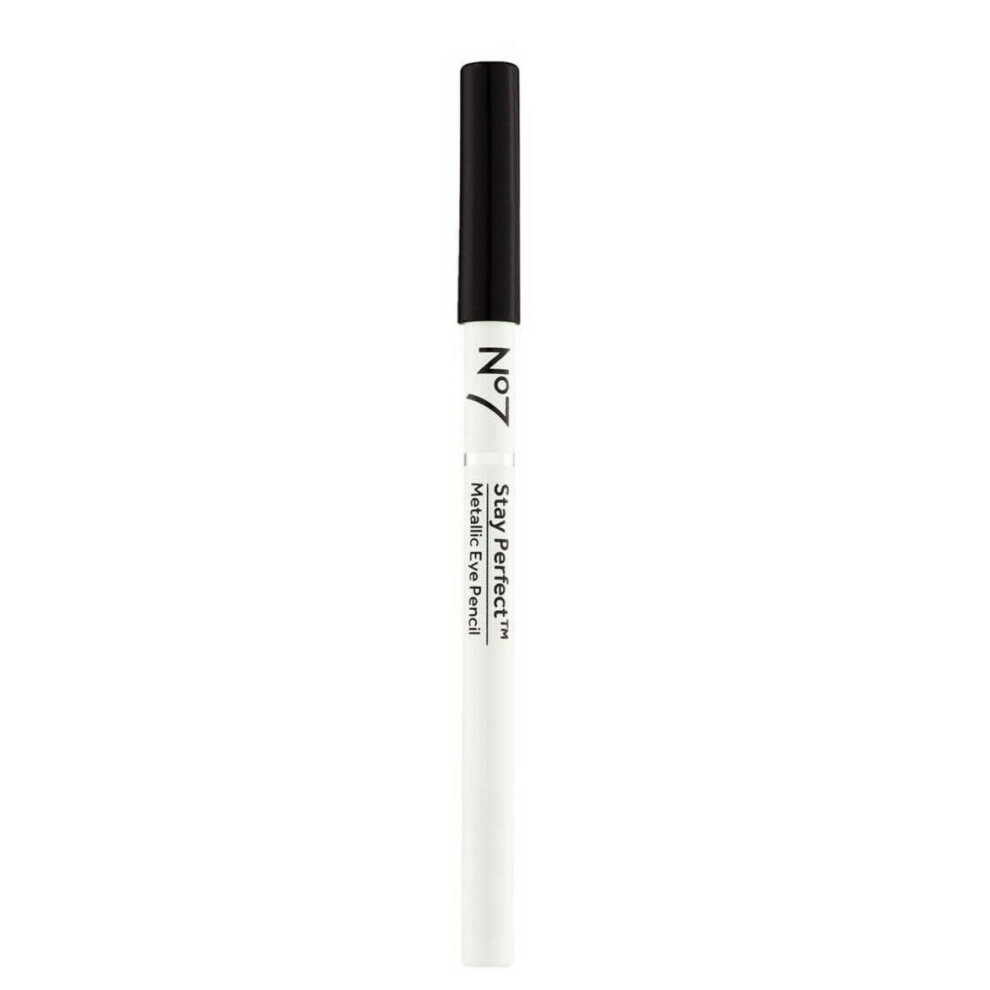 No7 stay perfect metallic eye pencil Blackest