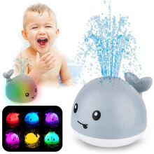 NIWWIN Baby Badspeelgoed, Automatisch Water Spuitend Speelgoed, Baby En Peuter Walvis Speelgoed, Kinderen Zwemmen Badkuip Speel Water...