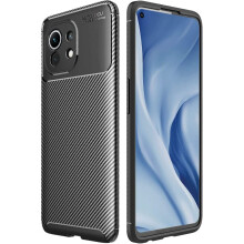 TECHGEAR Carbon Fibre Case for Xiaomi Mi 11 Lite [CarbonFlex Case] Flexible, Shockproof, Ultra Slim, Soft TPU Protective Shell...