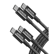 Anker 333 USB C to USB C Charger Cable (6ft 100W, 2-Pack), USB 2.0 Type C Charging Cable Fast Charge for MacBook Pro 2020, iPad...