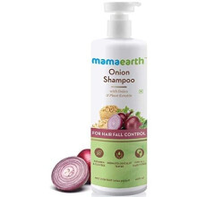 Mamaearth Shampooing à l'oignon pour la croissance et le contrôle de la chute des cheveux avec huile d'oignon et kératine végétale 400 ml