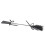 Black Faux Leather Paddle Feather Tickling Stick 2