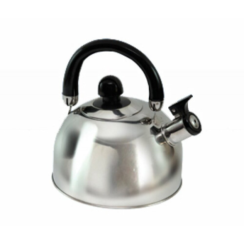 1.6 L Gas Stove Top Whistle Kettle | Folding Handle | Chrome Silver