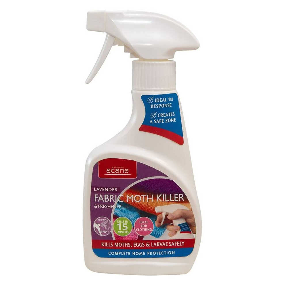 Acana Clothing And Fabric Moth Killer With Lavender Freshener Spray - 275 Ml