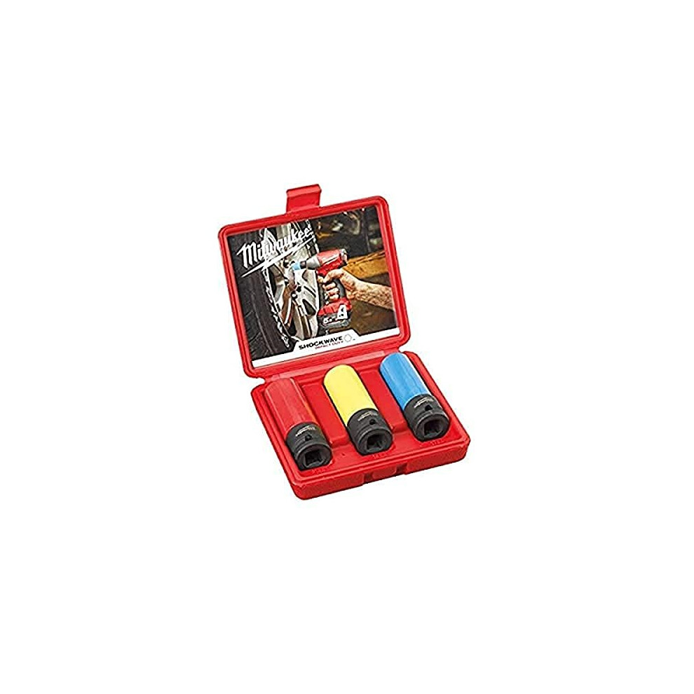 Milwaukee Shockwave Automotive Impact Socket Set, 3 Piece