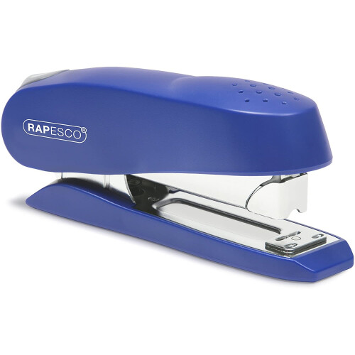 Rapesco 0237 Luna Half Strip Executive Front Loading Stapler - Blue