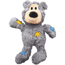 KONG - Wild Knots Bear - Internal Knotted Ropes and Minimal Stuffing for Less Mess (Assorted Colours) - For Medium/Large Dogs