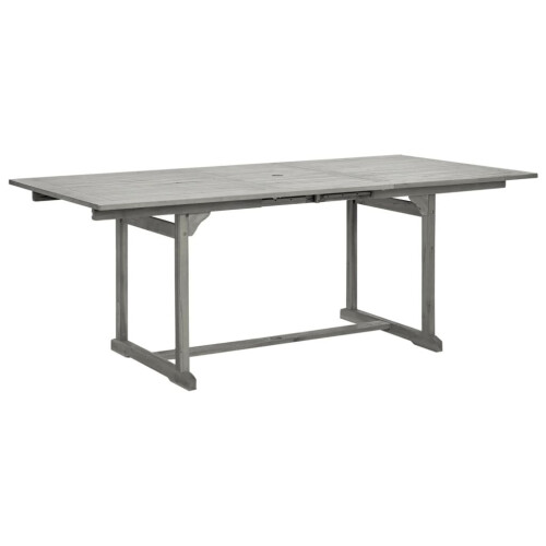 VidaXL vidaXL Solid Acacia Wood Garden Dining Table Patio Extendable Dinner Table