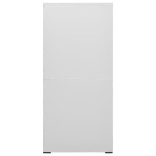 VidaXL vidaXL Aktenschrank Hellgrau 46x62x133 cm Stahl 2