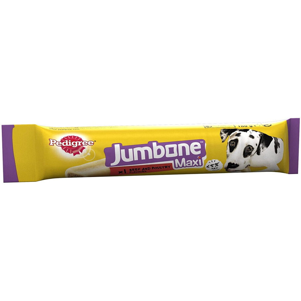 Pedigree Jumbone - Large Dog Treats with Beef and Poultry Flavour, 12 Chews, 180 g