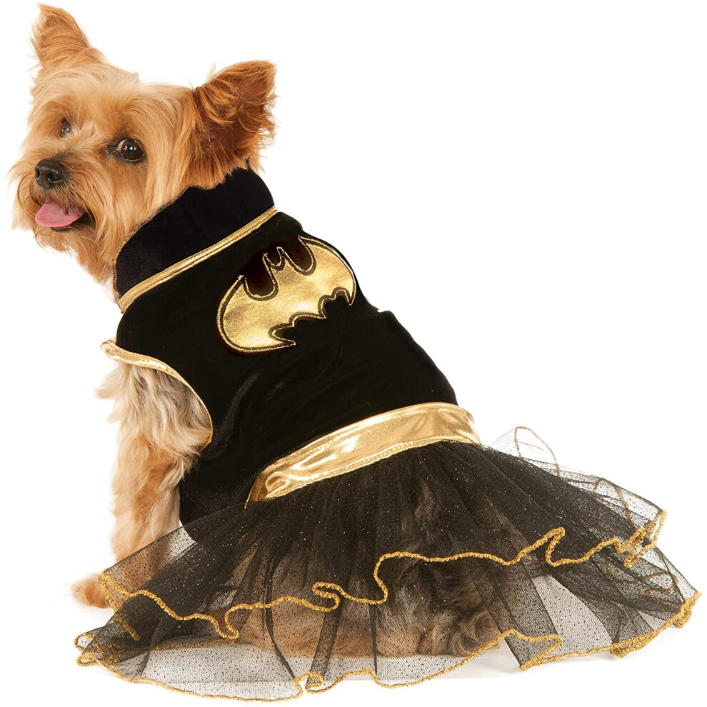 Rubie's 580323S Official DC Comics Batgirl Pet Dog Costume Tutu Dress, Small (Neck to Tail 11 Inch, Chest 14 Inch)