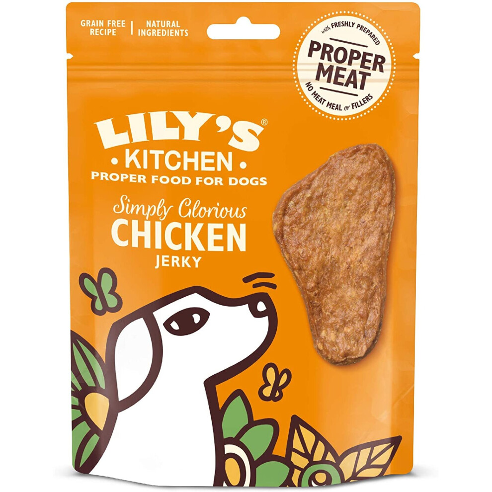 Lily's Kitchen Dog Treats Simply Glorious Chicken Jerky (8 x 70 g)