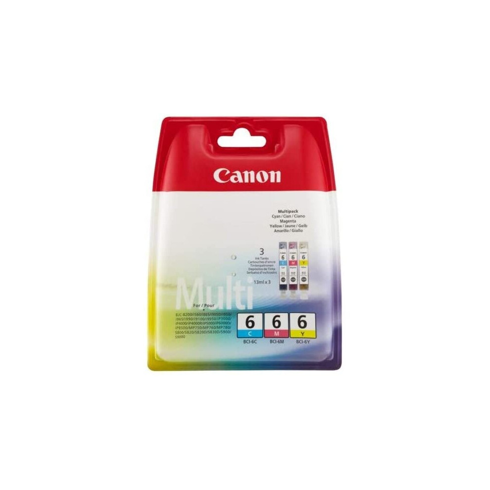 Canon Original Ink Multi-Pack Bci-6C, 6M, 6Y
