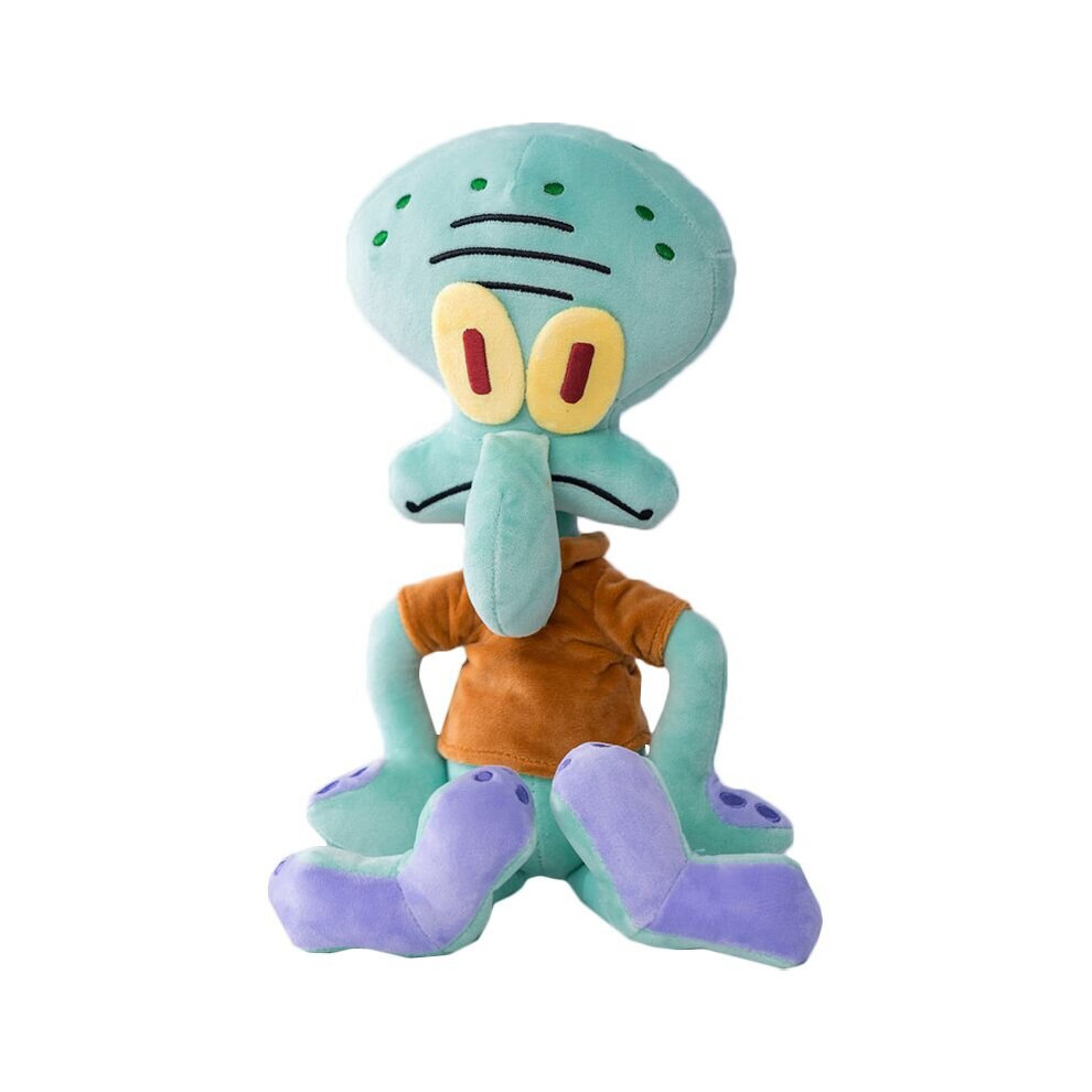 (Squidward-40cm) Pendant Soft Stuffed Doll Cute Gift SpongeBob Patrick Star Squidward Plush Toy