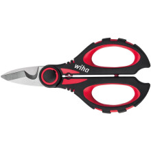 Wiha 160 mm SB Prof. elec; Cable Shears with Crimping Function, for Cutting, Stripping and Crimping Cables, Includes Protective case with retaining
