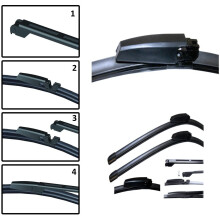 Fit A8 D3 02.2001-02.2010 Set of Front Frameless Flat Aero Wiper Blades HQ Automotive - AD32-425 Twin Box