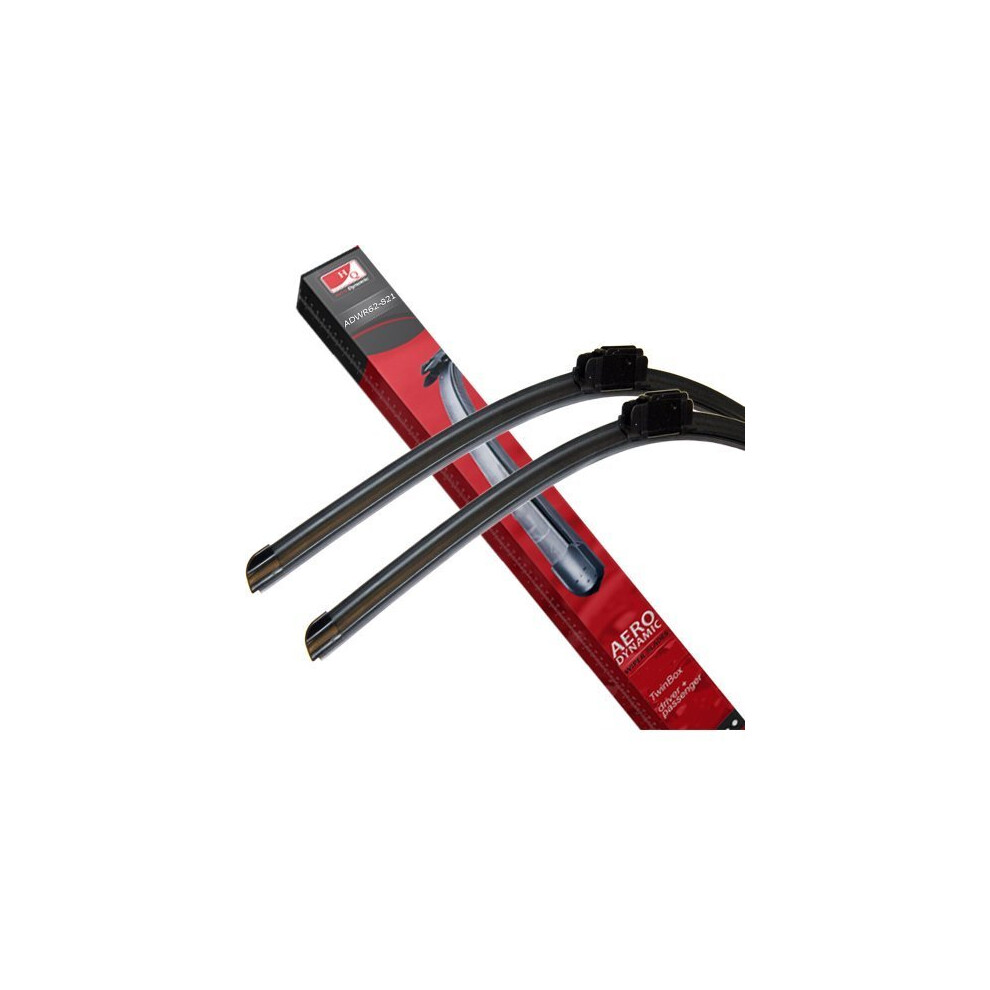 Fit Serie CL Class W215, S W220 1998-2005 Set of Front Frameless Flat Aero Wiper Blades HQ Automotive - ADWR62-821 Twin Box-image-OPC-P8Y8785-NEW