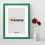 (A3 Pic (A2 Frame)) Green Picture Frame Photo Frames With White Mount Wall Art Hanging Frame Home Decor Frame 13