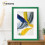(A3 Pic (A2 Frame)) Green Picture Frame Photo Frames With White Mount Wall Art Hanging Frame Home Decor Frame 14