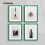 (A3 Pic (A2 Frame)) Green Picture Frame Photo Frames With White Mount Wall Art Hanging Frame Home Decor Frame 16