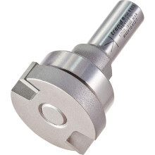 Trend 346X1/2TC Professional 1/2" Shank Intrumescent Recesser 4mm Thick Strip Bearing Guided Router Cutter Bit-346X1/2TC X Diameter 40mm Cutting