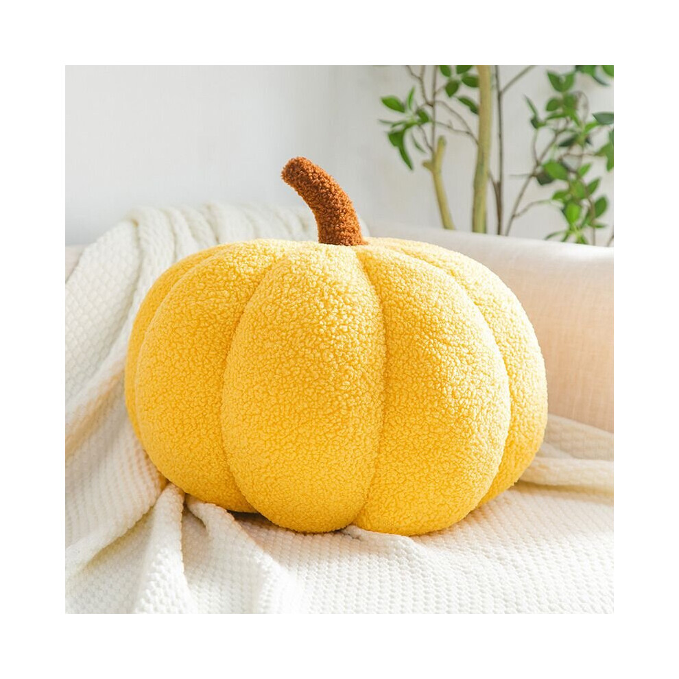 (Yellow, 28 cm) Creative Pumpkin Pillow Sofa Cushion Decoration Plush Toys