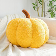 (Yellow, 35 cm) Creative Pumpkin Pillow Sofa Cushion Decoration Plush Toys