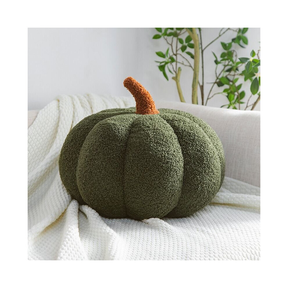 (Green, 28 cm) Creative Pumpkin Pillow Sofa Cushion Decoration Plush Toys