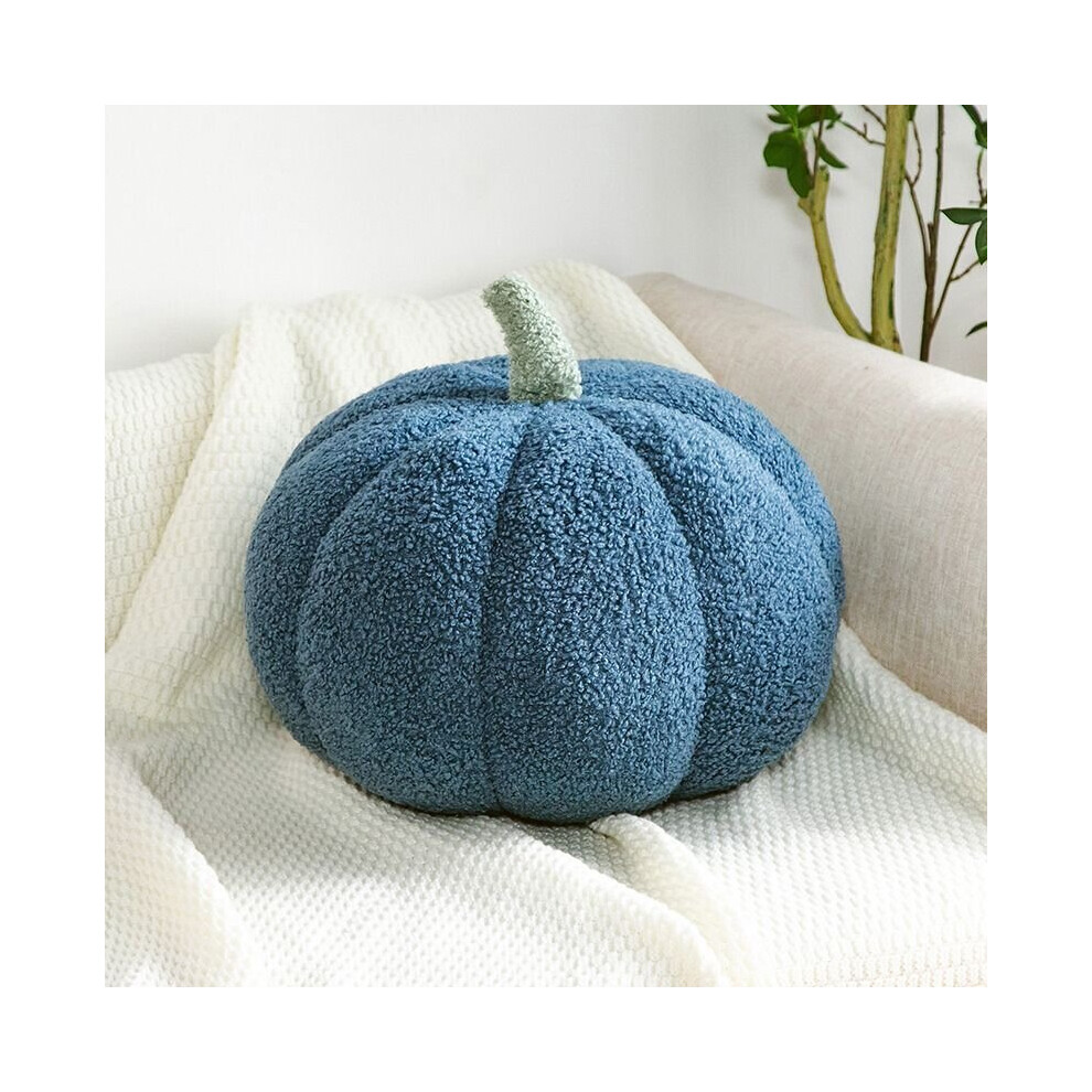 (Blue, 28 cm) Creative Pumpkin Pillow Sofa Cushion Decoration Plush Toys
