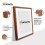 (A4 Pic (A3 Frame)) Walnut Picture Frame Photo Frames With White Mount Wall Art Hanging Frame Home Decor Frame 4