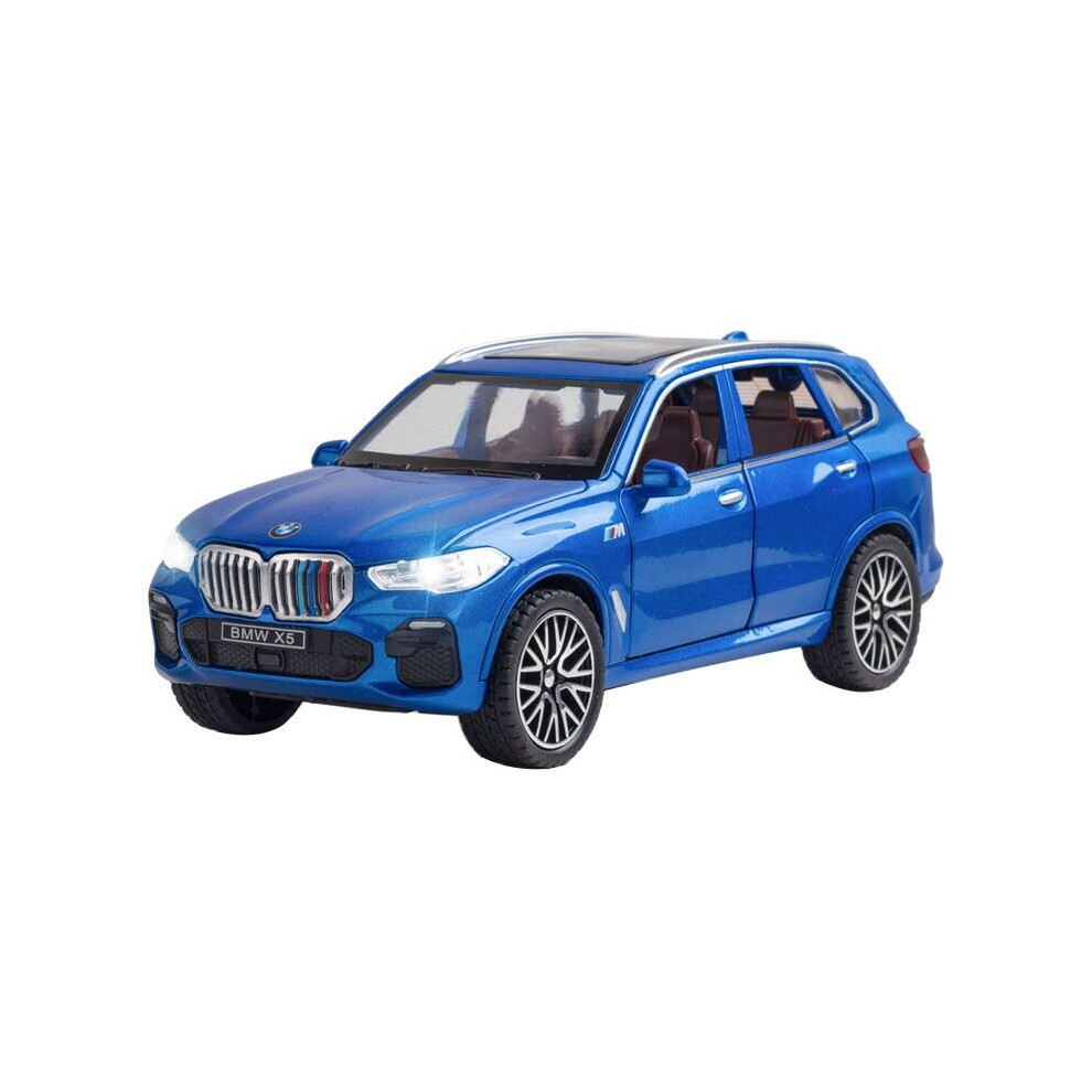 (, Bag) 1:32 Bmw X5 Suv Diecasts Alloy Car Model Sound Simulation Toy Car Blue/Light
